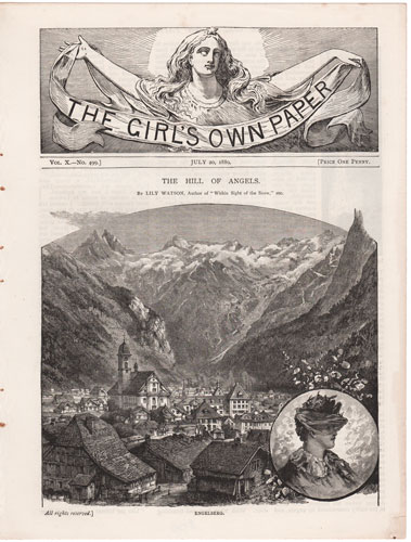 Original antique engraving from The Girl's Own Paper 1888-1890